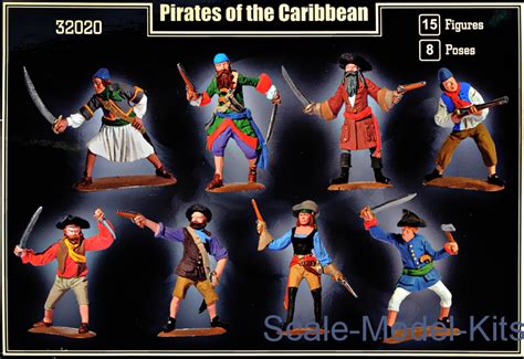 Pirates Of The Caribbean Mars Figures Plastic Scale Model Kit In 132