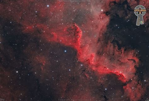 The Cygnus Wall NGC 7000 Apod GrAG