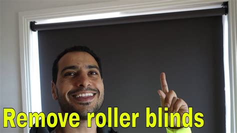 How To Remove Roller Blinds Window Blind Roll Take Down Youtube