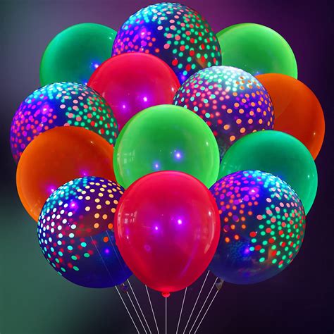 Buy 80 Pieces Neon Party Balloons 30 Pieces 12 Inch Fluorescent Mini Polka Dot Balloon Neon