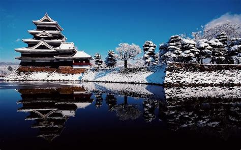 Matsumoto Nagano Prefecture Japan Winter In Japan Winter Wallpaper