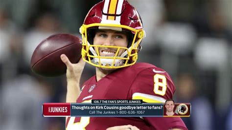 Kirk Cousins Writes Letter To Redskins Fans Youtube