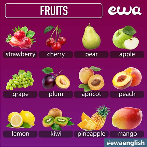Whats Your Favorite Fruit Plum Apricot Fruit Learn English