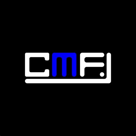 Cmf Letra Logo Creativo Diseño Con Vector Gráfico Cmf Sencillo Y