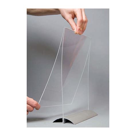 8 5 w x 11 h insert size clear acrylic sign holder w aluminum base