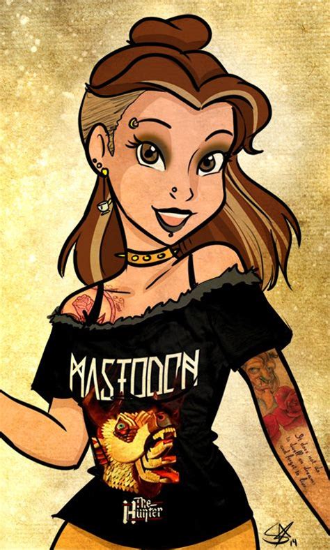 Punk Metal Belle Gothic Disney Princesses Goth Disney Emo Disney