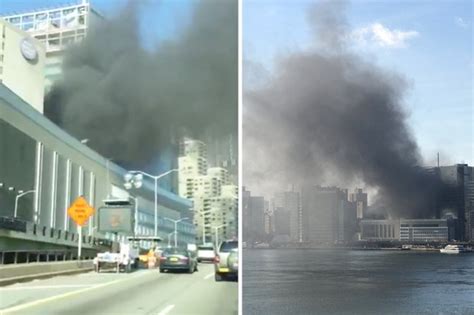 Manhattan Fire Flames Rip Through New York City Medical Centre Daily