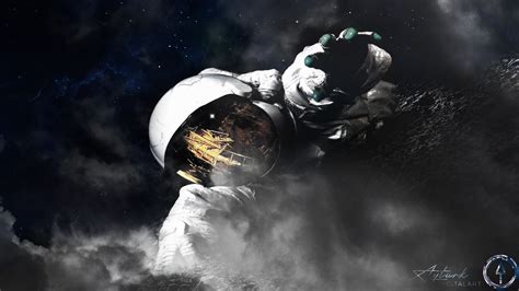Astronaut Galaxy Space Stars Digital Art Hd 4k Hd Wallpaper