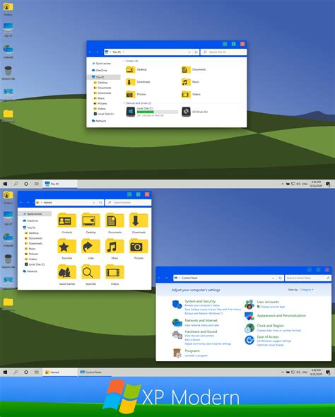 Windows Xp Modern Blue Theme For Windows 10 By Protheme On Deviantart