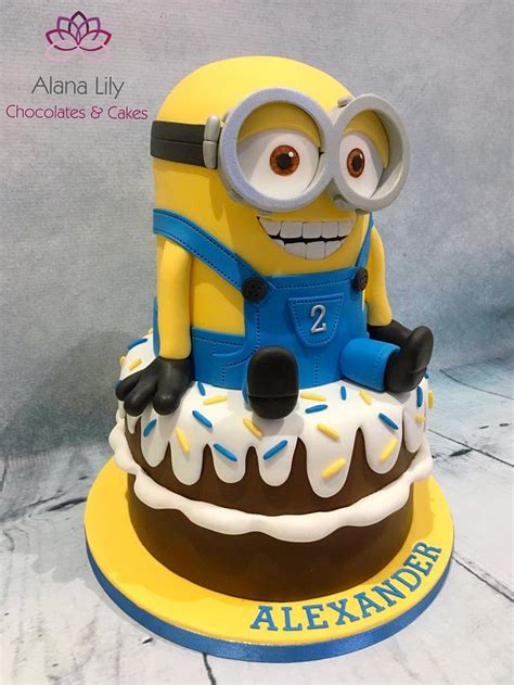 This minion cake request came for a 1st year birthday party. Minion birthday Cake - cake by Alana Lily Chocolates ...