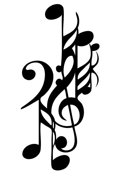 Cool Music Notes Drawings Clipart Best