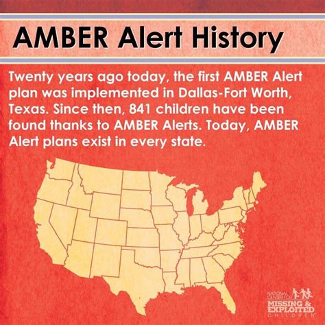Twenty Years Ago Today The First Amberalert Plan Was Implemented In Dallas Fort Worth Tex