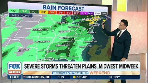 Cold Front To Bring Widespread Rain From The Plains To Northeast
