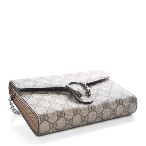 Gucci Gg Supreme Monogram Dionysus Chain Wallet 408507