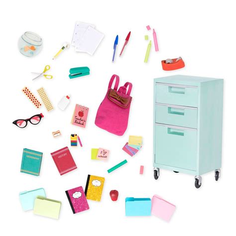 Our Generation School Supplies Accessory For 18 Dolls Elementary Class Playset Our