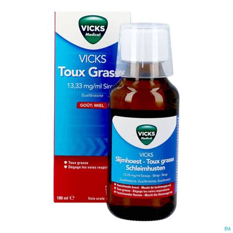 Vicks Toux Grasse Sirop Ml Toux Grasse Pharmacodel Pharmacie En