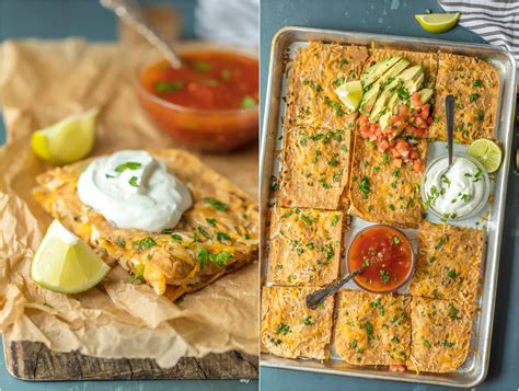 Add the shredded chicken and cook for a minute. SHEET PAN CHICKEN QUESADILLAS are the easiest and best way ...