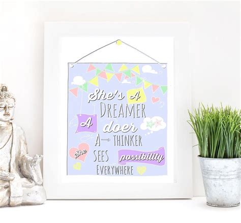 Shes A Dreamer A Doer A Thinker 💛 This Print Has Been Popular