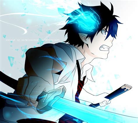 Rin Okumura Blue Exorcist By Coralsnowcandy Exorciste Bleu Blue