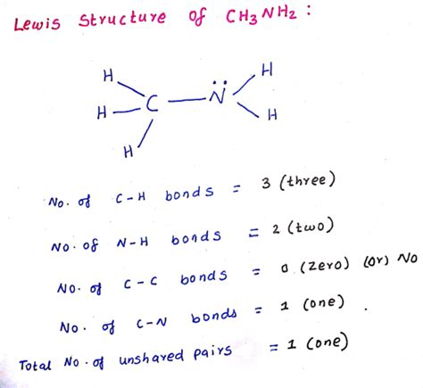 Draw A Lewis Structure Of Ch3nh2 Skeletal Structure H3cnh2 Zuotipro