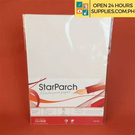 Parchment Paper Starparch A4 85gsm 10 Sheets Supplies 247 Delivery