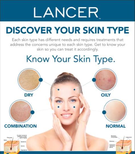 What Is My Skin Type Discover Your Skin Type Infographic Lancer Skincare Blog