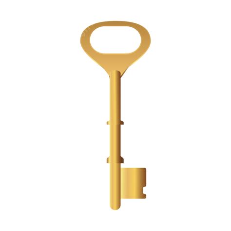 Cartoon Hand Drawn Gold Key Unlock Cartoon Hand Draw Golden Key Png