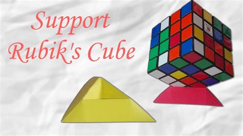 Origami Support Pour Rubiks Cube Facile Et Rapide Youtube
