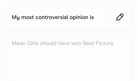 12 my most controversial opinion is hinge responses for guys