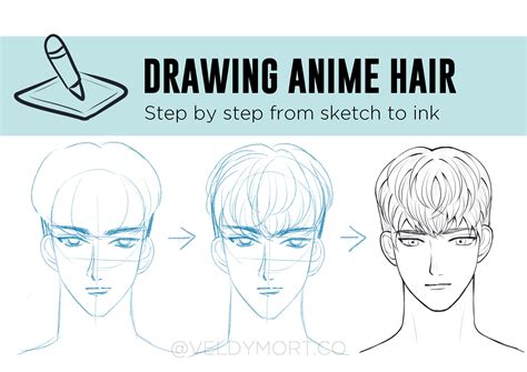 You Can Draw A Detailed Guide To Drawing Anime Boys Hairstyles