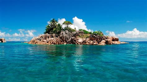 Blue Ocean Vacation Ocean Sky Exotic 1080p Summer Island