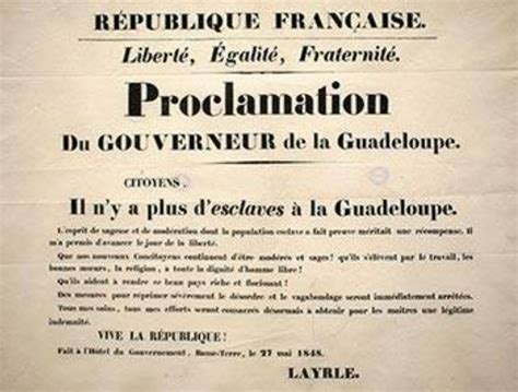 Le 27 Mai 1848 L Esclavage Est Aboli En Guadeloupe