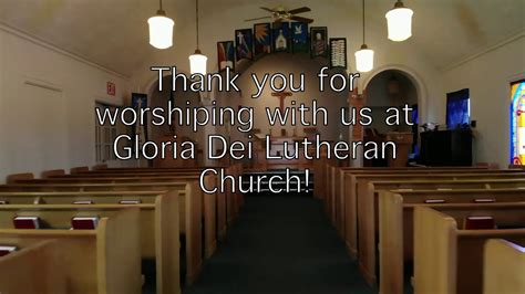 Gloria Dei Lutheran Kelso October 25th Live Stream Test Youtube