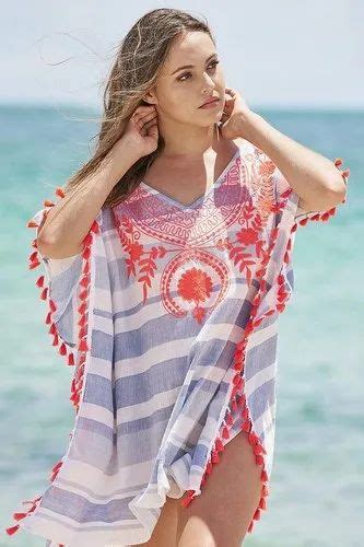 Beachresort Wear Embroidered Work Kimono Beach Cover Up At Rs 1050