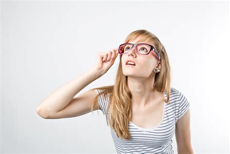 Surprised Woman In Glasses Stock Photo Download Image Now Istock