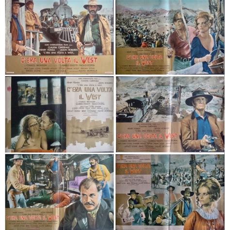 once upon a time in the west italian fotobusta movie poster set illustraction gallery