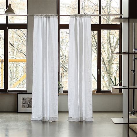 10 Easy Pieces Simple White Linen Curtains Remodelista Linen