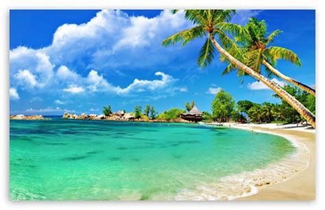 Awesome Tropical Beach Ultra Hd Desktop Background
