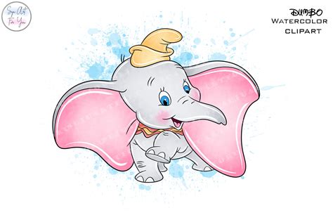 Dumbo Clipartdumbo Dumbo Png Dumbo Print Elephant Baby Etsy