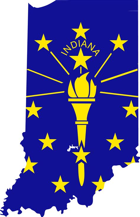 Indiana Flag 072711 Vector Clip Art Free Clip Art Images