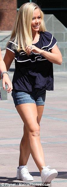 Kendra Wilkinson Legs It Around Beverly Hills In Denim Hot Pants