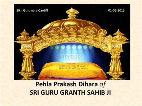 It starts with the mool mantar or the root mantra, which describes the virtues of the almighty and represents its essence. Parkash Sri Guru Granth Sahib