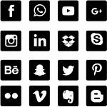 Social Icons Background Network Transparent Pngkit