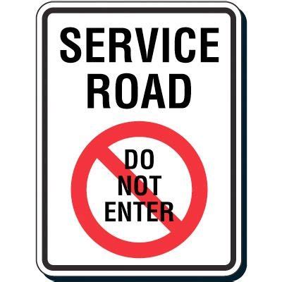 Reflective Traffic Reminder Signs Service Road Do Not Enter Seton Canada