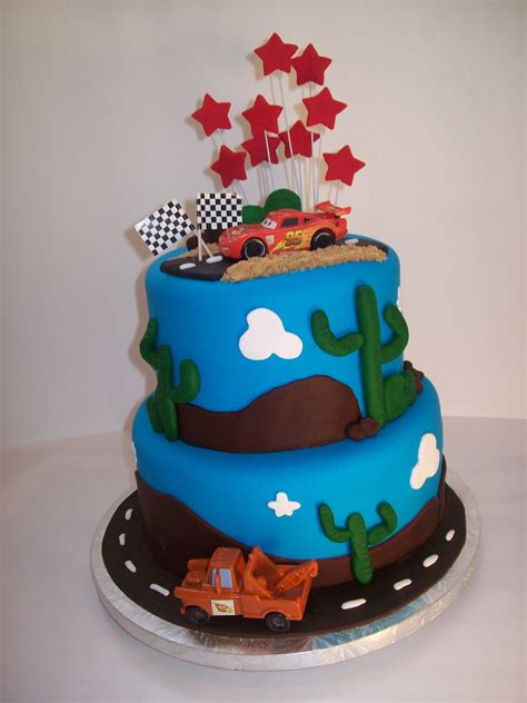 Cars Cake 9 And 7 Inch 350 Temptation Cakes Temptation Cakes