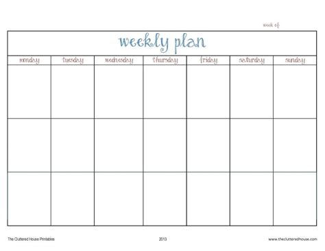 7 Week Calendar Example Calendar Printable