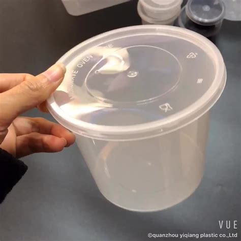 Wholesale Small Round Hot Takeaway Disposable Plastic Food Container