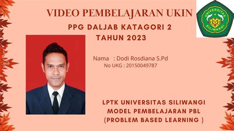 Video Praktik Ukin Uji Kinerja Ppg Daljab Youtube