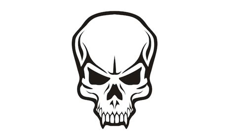 Premium Vector Tribal Skull Logo Design
