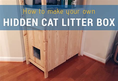 These litter boxes are great if you want your litter box to camouflage with the other furnishings in your home. How To: Hidden Cat Litter Box - Living in Flux